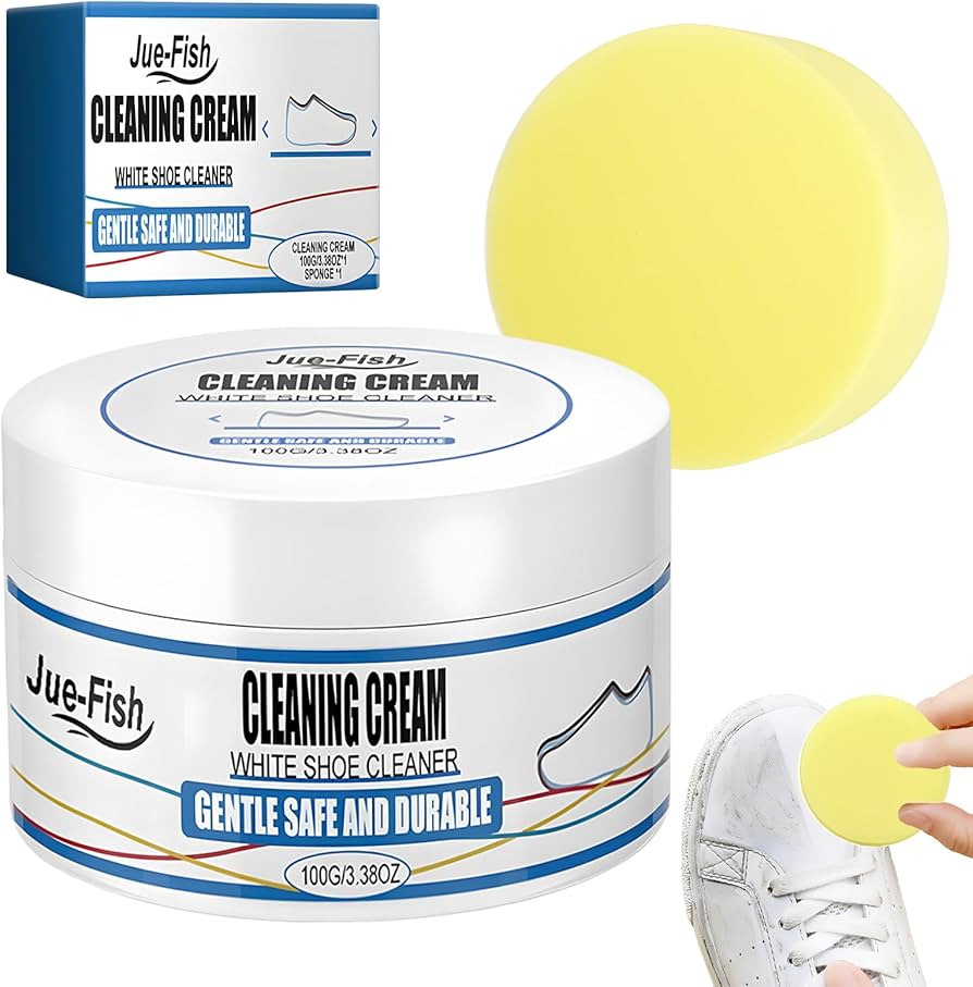 Crema Limpiadora para Zapatos Blancos