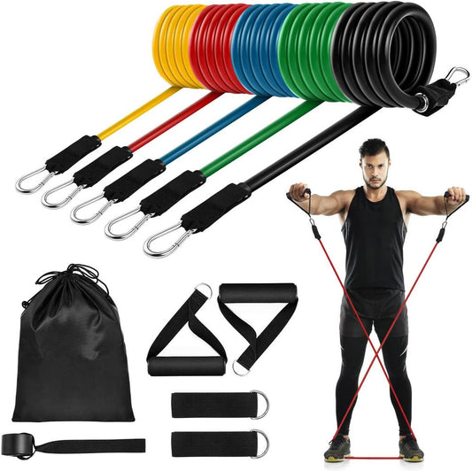 Kit de Barra de Pilates con Bandas de Resistencia Apilables
