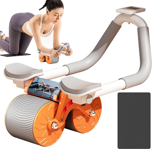 Rodillo Abdominal 2 en 1 con Rebote Automático