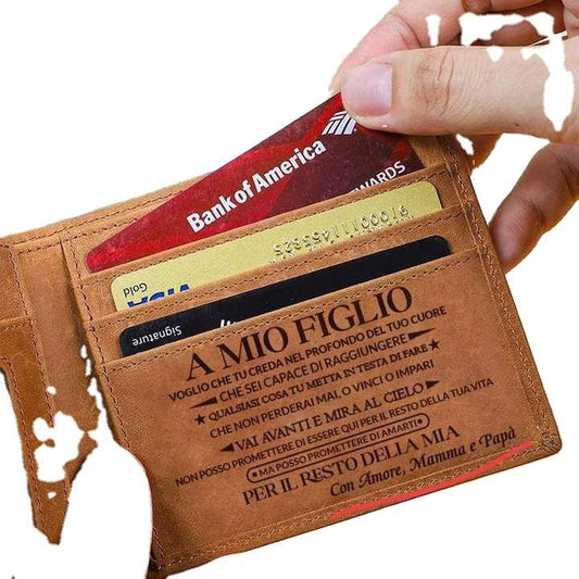 Billetera de cuero para hombre