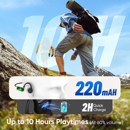 Auriculares Bluetooth de conducción ósea impermeables