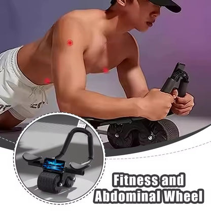 Rodillo Abdominal 2 en 1 con Rebote Automático