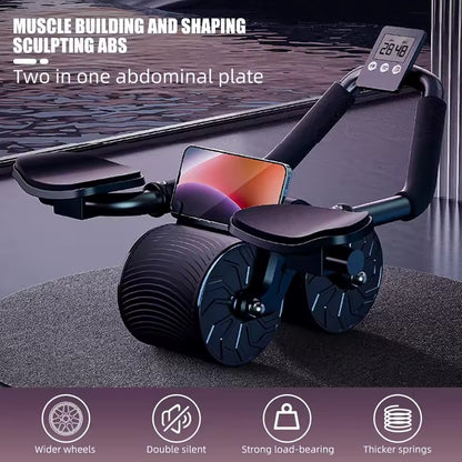 Rodillo Abdominal 2 en 1 con Rebote Automático